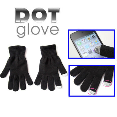 Dot Guantes de pantalla táctil para iPhone 5, iPhone 4 y 4S, iPhone 3G/3GS, iPhone, iPad, BlackBerry