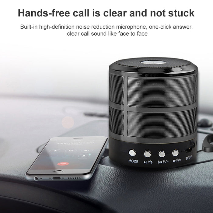 Altavoz portátil estéreo Bluetooth móvil de metal S28 con función de llamada manos libres