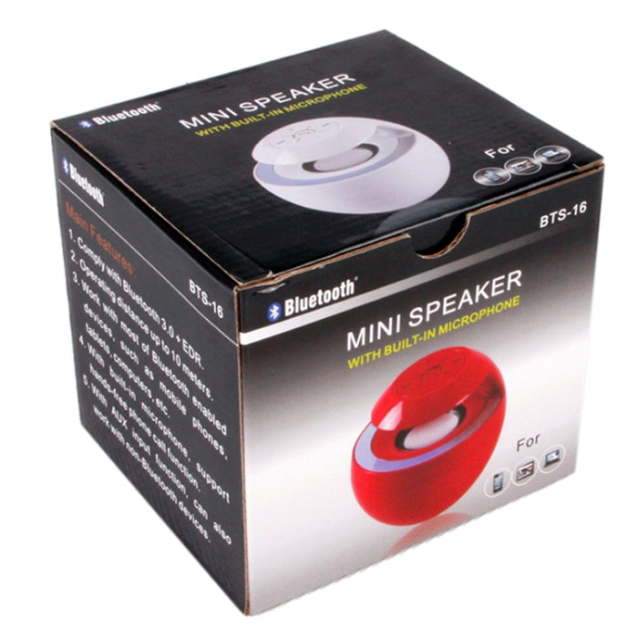 Atractivo altavoz Swan Style Bluetooth 3.0 + EDR para iPad / iPhone / otro teléfono móvil Bluetooth, compatible con función manos libres, BTS-16