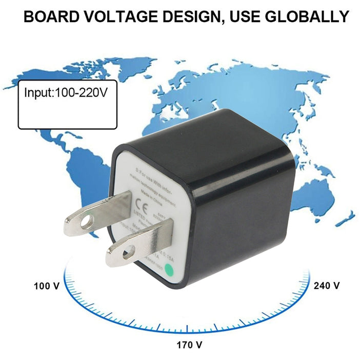 Cargador USB con enchufe estadounidense