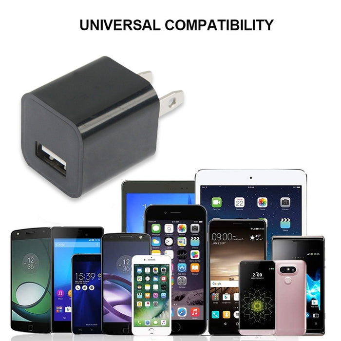 Cargador USB con enchufe estadounidense