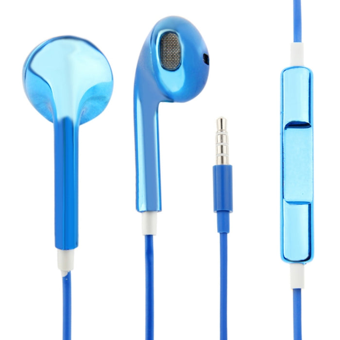 Auricular estéreo con control de cable de galvanoplastia de 3,5 mm para teléfonos Android / PC / reproductor de MP3 / computadoras portátiles