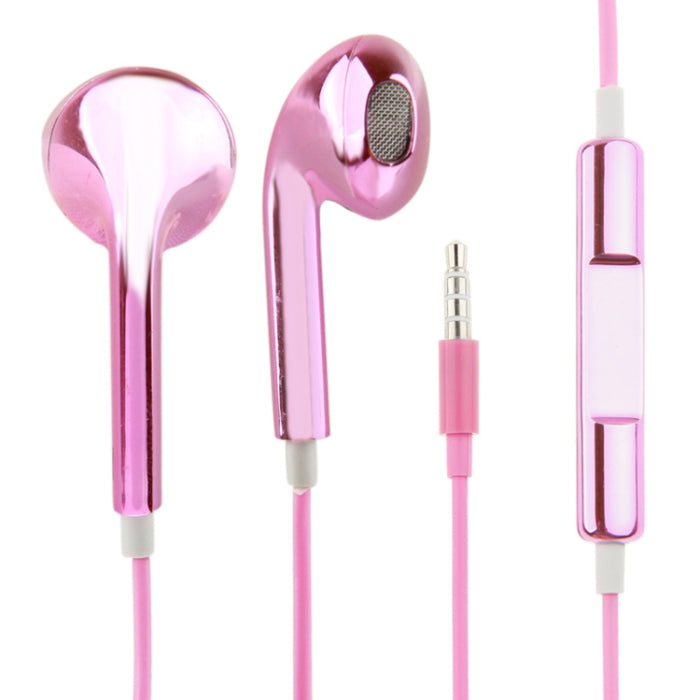 Auricular estéreo con control de cable de galvanoplastia de 3,5 mm para teléfonos Android / PC / reproductor de MP3 / computadoras portátiles