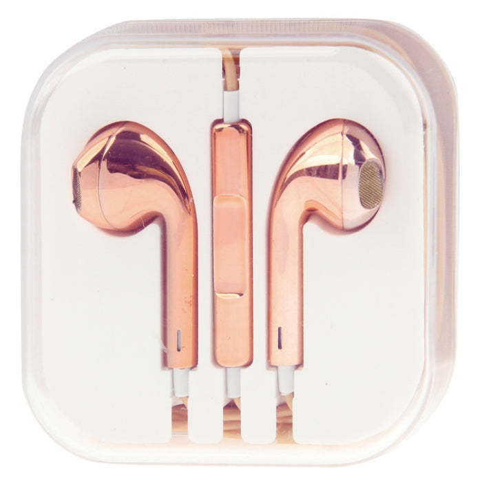 Auricular estéreo con control de cable de galvanoplastia de 3,5 mm para teléfonos Android / PC / reproductor de MP3 / computadoras portátiles