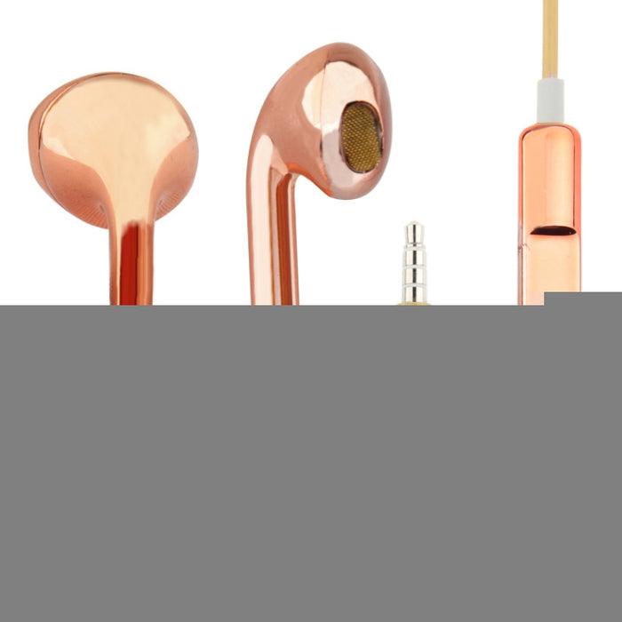 Auricular estéreo con control de cable de galvanoplastia de 3,5 mm para teléfonos Android / PC / reproductor de MP3 / computadoras portátiles