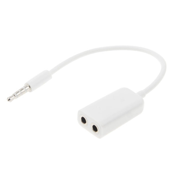 Cable auxiliar de audio estéreo, adaptador divisor macho de 3,5 mm a 2 hembra, compatible con teléfonos, tabletas, auriculares, reproductor MP3, estéreo para automóvil/hogar y más