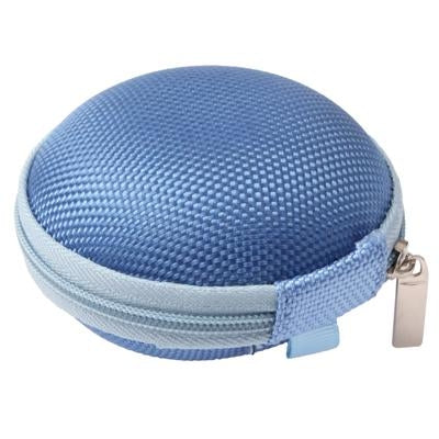 Caja con bolsa de transporte estilo rejilla para auriculares/auriculares