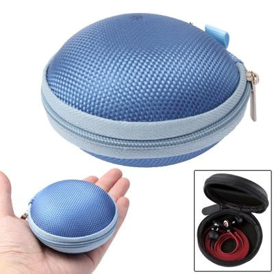 Caja con bolsa de transporte estilo rejilla para auriculares/auriculares