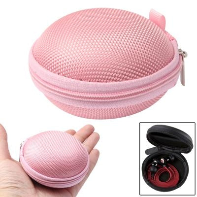 Caja con bolsa de transporte estilo rejilla para auriculares/auriculares