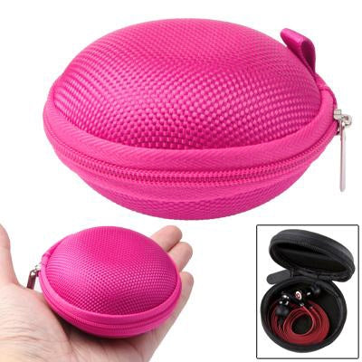 Caja con bolsa de transporte estilo rejilla para auriculares/auriculares
