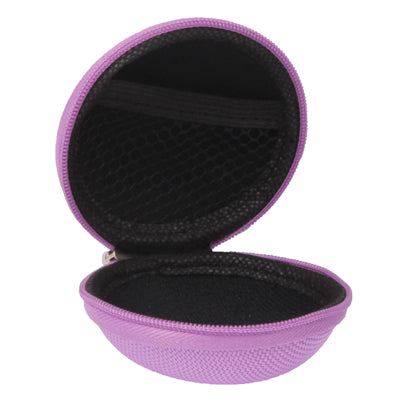 Caja de bolsa de transporte portátil estilo rejilla para auriculares/auriculares