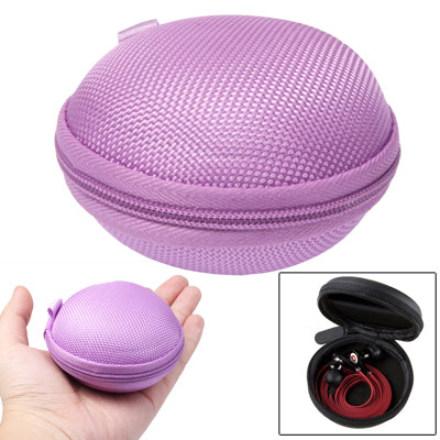 Caja de bolsa de transporte portátil estilo rejilla para auriculares/auriculares
