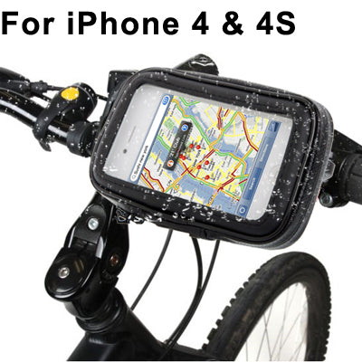 Soporte para bicicleta y estuche resistente al agua, a prueba de arena, a prueba de nieve y a prueba de suciedad para iPhone 4 y 4S, Galaxy S III mini / i8190, Galaxy Ace / S5830