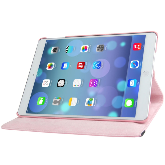 Funda para tableta de cuero con rotación de 360 grados con textura Litchi y soporte para iPad Air / Air 2 / iPad 9.7 2017 / iPad 9.7 2018
