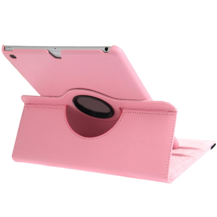 Funda para tableta de cuero con rotación de 360 grados con textura Litchi y soporte para iPad Air / Air 2 / iPad 9.7 2017 / iPad 9.7 2018