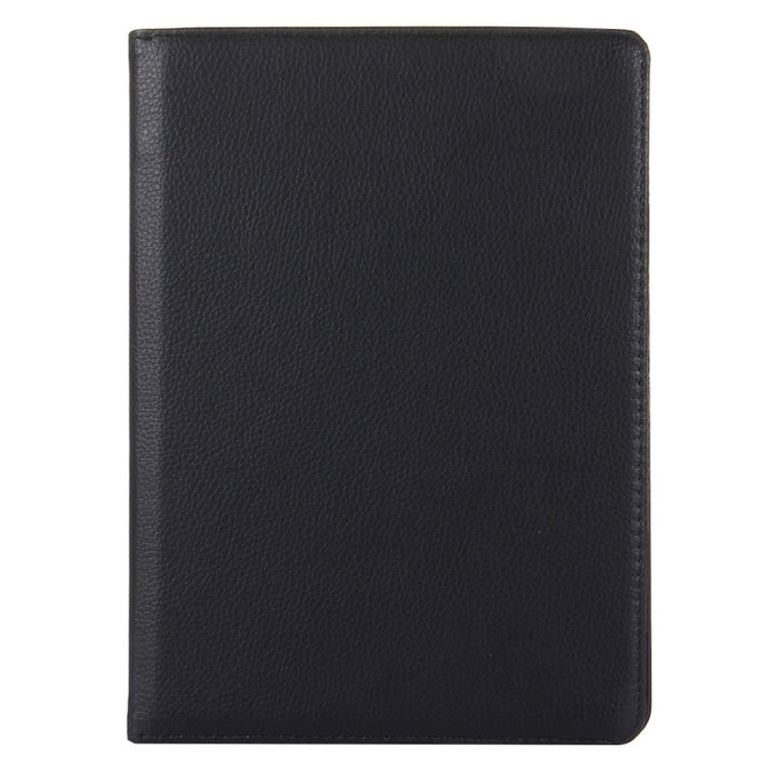 Para iPad 9,7 (2018) y iPad 9,7 (2017) y Air 2 y Air Funda de cuero con textura Litchi con rotación de 360 grados y soporte de 2 engranajes