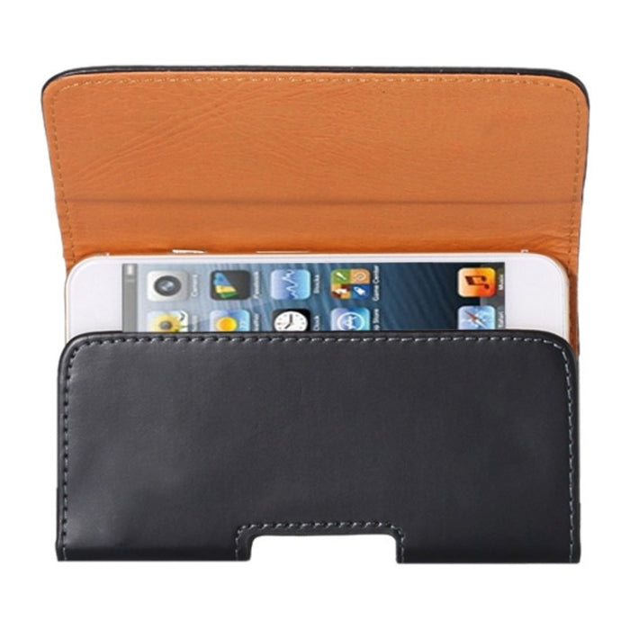 Funda de cuero con tapa vertical con textura Crazy Horse / Riñonera con férula trasera para iPhone 5G