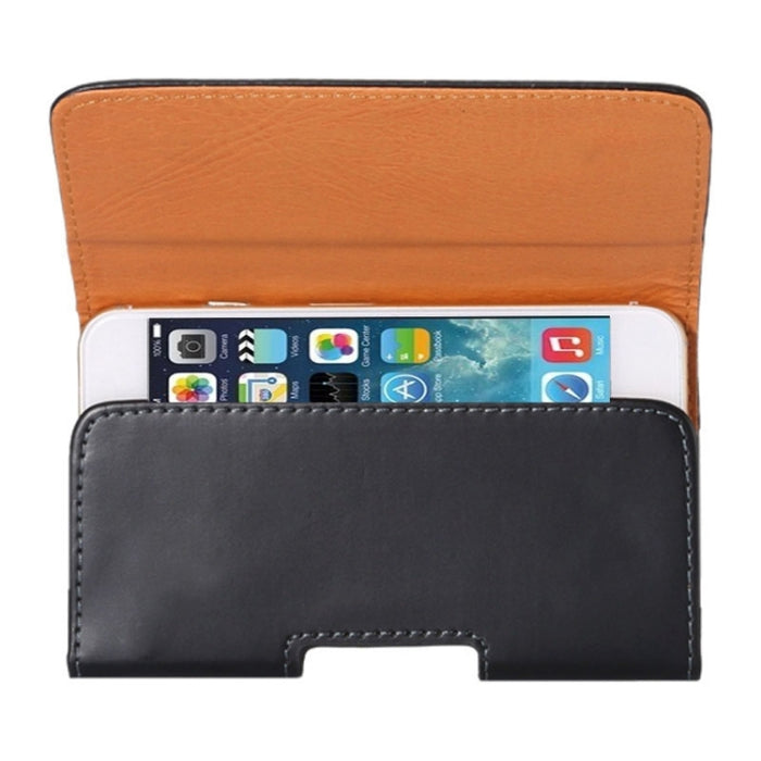 Funda de cuero con tapa vertical con textura Crazy Horse/riñonera con férula trasera para iPhone 5S