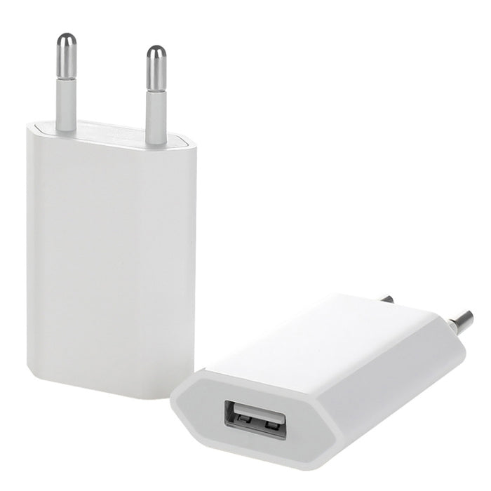 Adaptador de cargador USB de 5V / 1A (enchufe estadounidense) para iPhone, Galaxy, Huawei, Xiaomi, LG, HTC y otros teléfonos inteligentes, dispositivos recargables