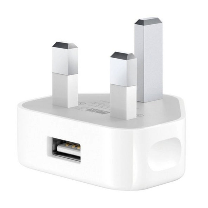 Adaptador de cargador USB de 5V / 1A (enchufe del Reino Unido) para iPhone, Galaxy, Huawei, Xiaomi, LG, HTC y otros teléfonos inteligentes, dispositivos recargables