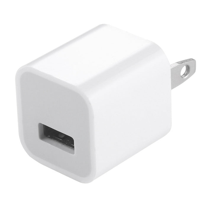 Adaptador de cargador USB con enchufe estadounidense de 5V / 1A de alta calidad para iPhone, Galaxy, Huawei, Xiaomi, LG, HTC y otros teléfonos inteligentes, dispositivos recargables