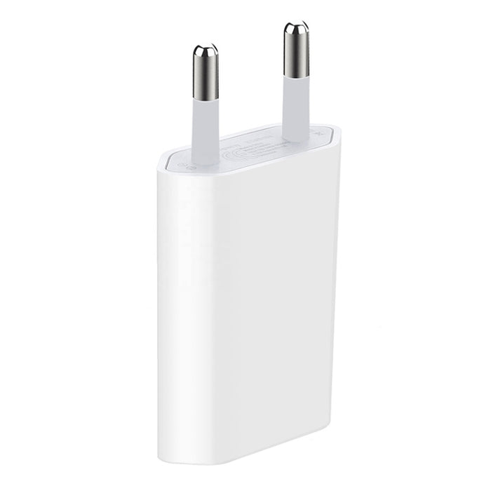 Adaptador de cargador USB con enchufe europeo de 5V / 1A de alta calidad para iPhone, Galaxy, Huawei, Xiaomi, LG, HTC y otros teléfonos inteligentes, dispositivos recargables