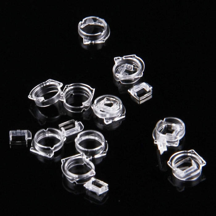 Marco de lente de cámara de plástico transparente de 100 piezas para iPhone 5, 5S y 5C, 100pcs Camera Frame