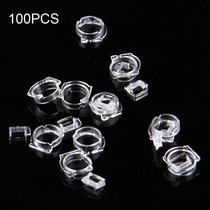 Marco de lente de cámara de plástico transparente de 100 piezas para iPhone 5, 5S y 5C, 100pcs Camera Frame