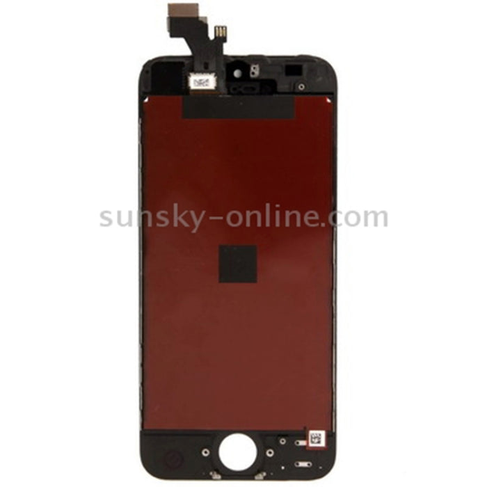 Conjunto de digitalizador (LCD original + marco LCD + panel táctil) para iPhone 5, For iPhone 5 Black, For iPhone 5 White, For 5