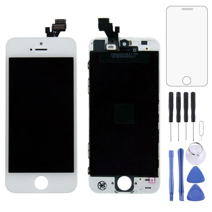 Conjunto de digitalizador (LCD original + marco LCD + panel táctil) para iPhone 5, For iPhone 5 Black, For iPhone 5 White, For 5