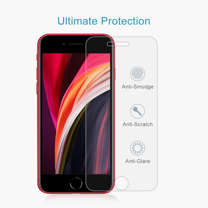 10 PCS para iPhone SE y 5 y 5S y 5C 0,26 mm 9H Dureza superficial 2.5D Película de pantalla de vidrio templado a prueba de explosiones