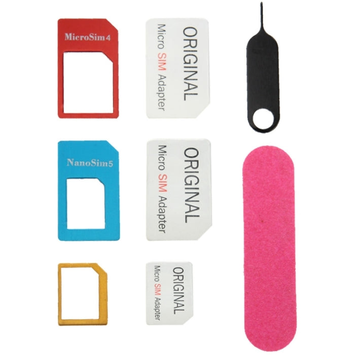 Adaptador de tarjeta Nano SIM a Micro SIM para iPhone 5 y 5S