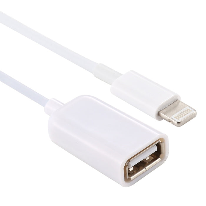 Cable adaptador OTG USB hembra a macho de 8 pines, compatible con iOS 10.2 e inferior, longitud: 18 cm