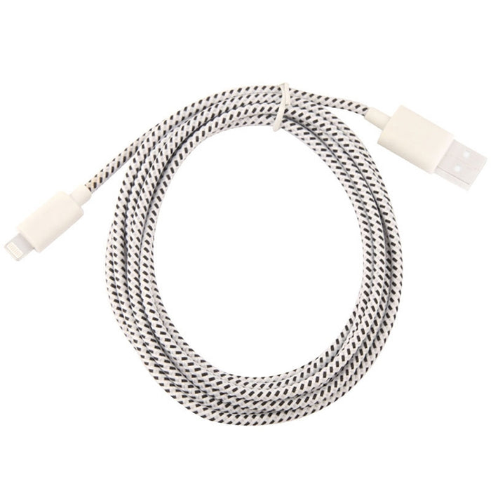 Cable de carga de transferencia de datos USB de red de nailon de 1m para iPhone, iPad, compatible con hasta iOS 15.5