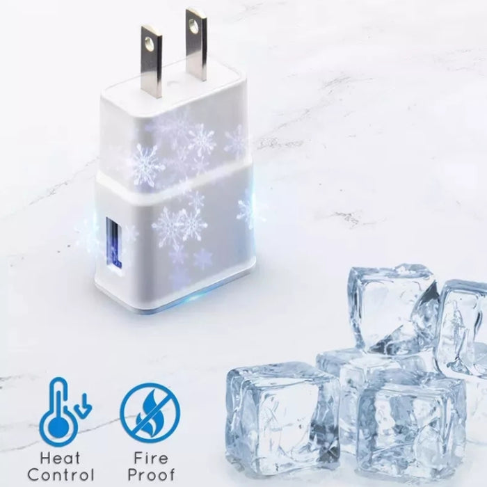 Cable de sincronización del cargador + cargador de viaje con enchufe estadounidense para iPad, iPhone, Galaxy, Huawei, Xiaomi, LG, HTC y otros teléfonos inteligentes, dispositivos recargables