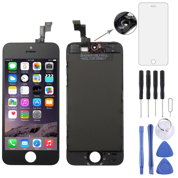 Ensamblaje Digitalizador (LCD Original + Marco + Panel Táctil) para iPhone 5S, For iPhone 5S White, For iPhone 5S Black