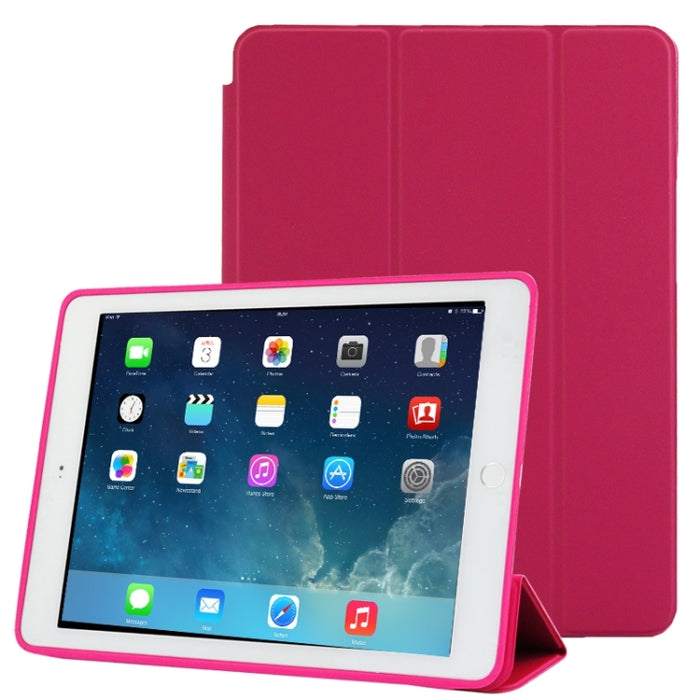 Funda de cuero inteligente con tratamiento natural triple con función de reposo/activación y soporte para iPad Air 2
