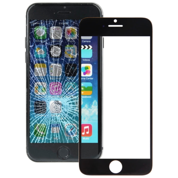 Lente de cristal exterior de pantalla frontal para iPhone 6, For iP6