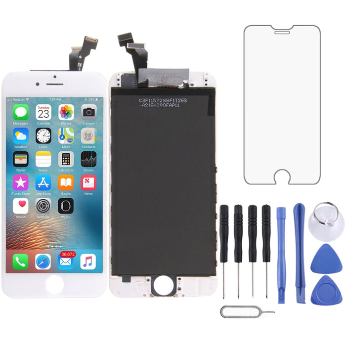 Pantalla LCD original y ensamblaje completo del digitalizador para iPhone 6, 3 in 1 for i6 Black(Original LCD), 3 in 1 for i6 White(Original LCD)
