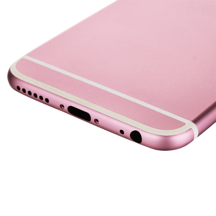 Cubierta de carcasa de ensamblaje completo para iPhone 6, que incluye cubierta trasera, bandeja para tarjetas, tecla de control de volumen, botón de encendido y tecla vibradora con interruptor de silencio, For 6, For iPhone 6(with side kyes)