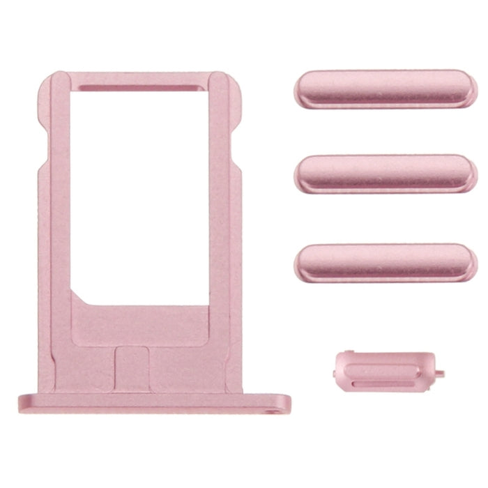 Cubierta de carcasa de ensamblaje completo para iPhone 6, que incluye cubierta trasera, bandeja para tarjetas, tecla de control de volumen, botón de encendido y tecla vibradora con interruptor de silencio, For 6, For iPhone 6(with side kyes)