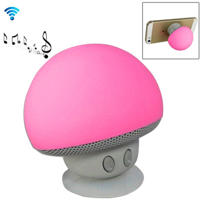 Altavoz Bluetooth con forma de seta y soporte de succión