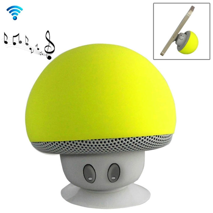 Altavoz Bluetooth con forma de seta y soporte de succión