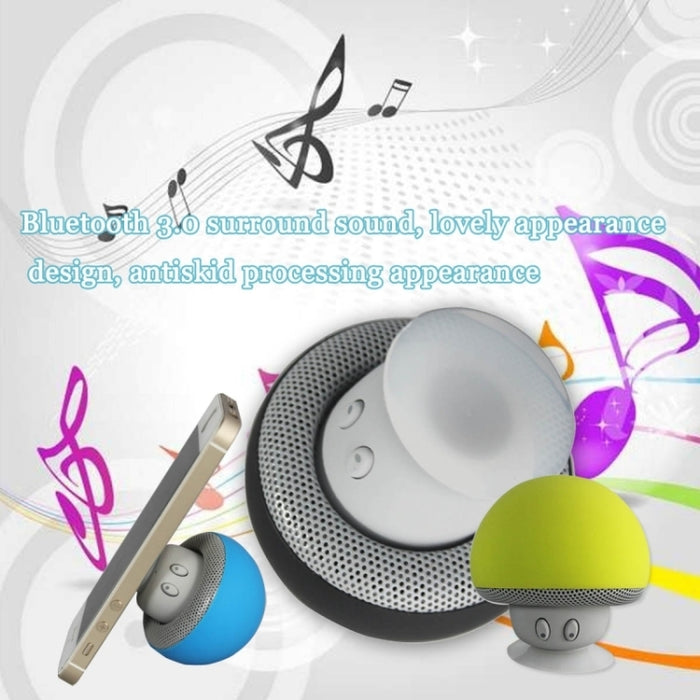 Altavoz Bluetooth con forma de seta y soporte de succión
