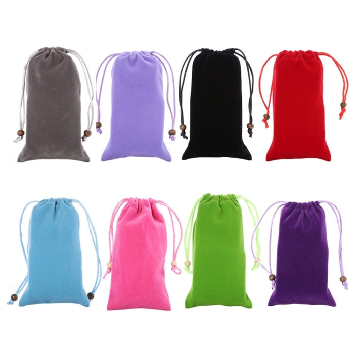 Bolsa de transporte universal de tela aterciopelada de algodón para ocio con cordón para iPhone 6 / Galaxy S6 / S5 / G900 / S IV / i9500 / SIII / i9300