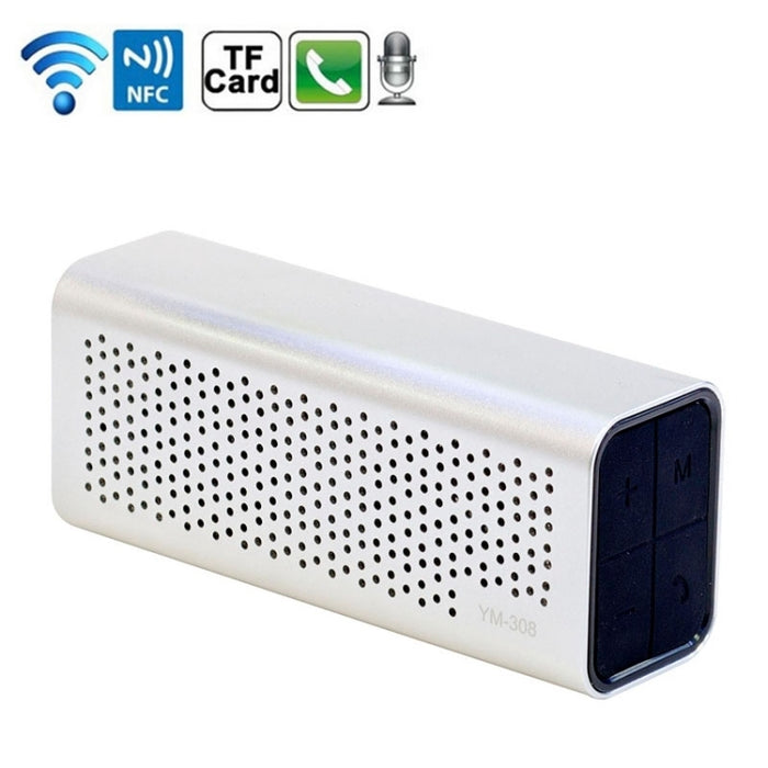 Altavoz Bluetooth NFC recargable portátil YM-308, compatible con tarjeta TF