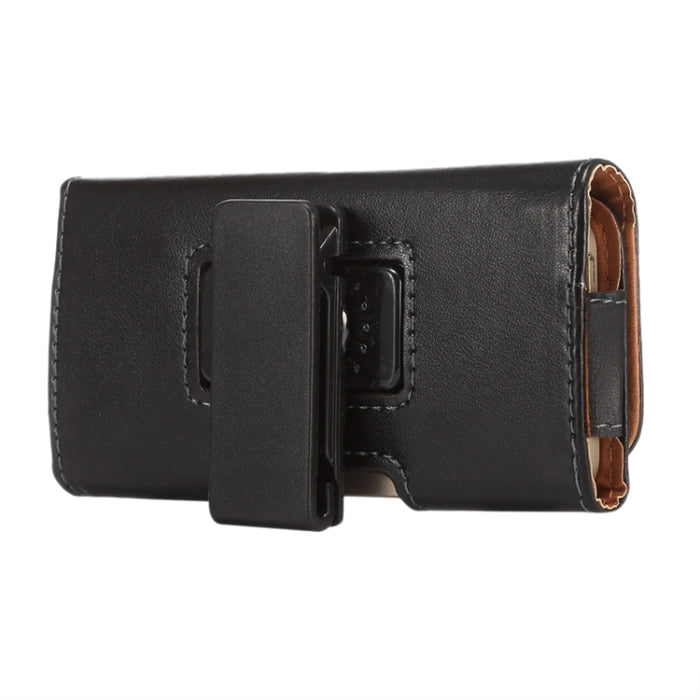 Riñonera con textura de piel de cordero estilo horizontal con férula trasera para iPhone 6 / Galaxy S4 / S3