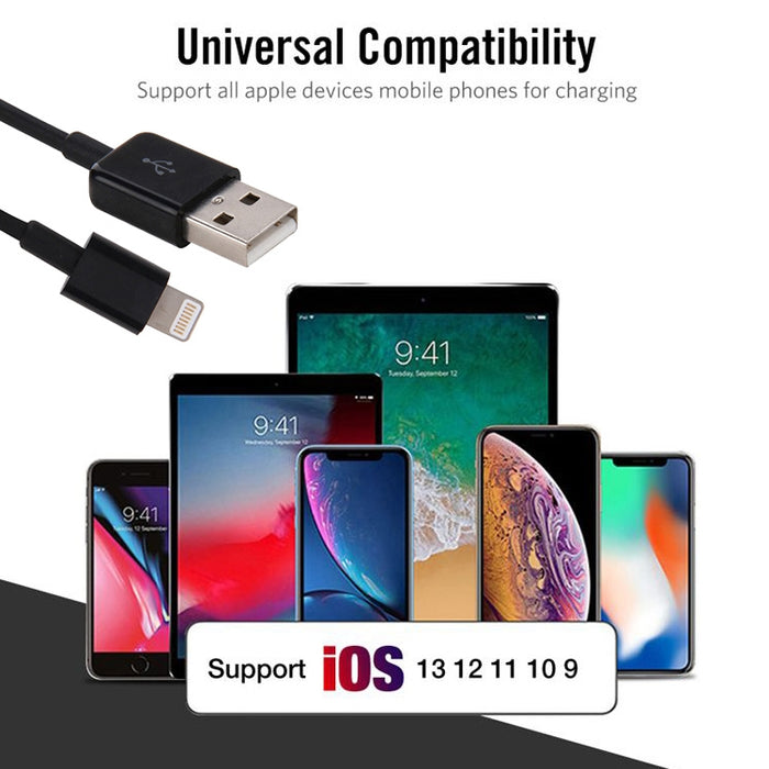 Cable de datos/cargador de 8 pines a USB 2.0, longitud del cable: 20 cm