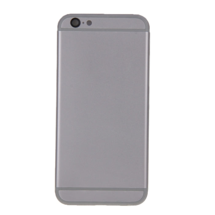 6 en 1 para iPhone 6 (Cubierta trasera + Bandeja para tarjetas + Tecla de control de volumen + Botón de encendido + Tecla vibradora con interruptor de silencio + Letrero) Cubierta de carcasa de ensamblaje completo, For iPhone 6 (6 in 1)
