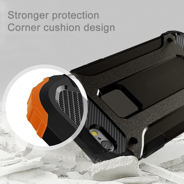 Para iPhone 6 y 6s Estuche combinado Tough Armor TPU + PC